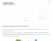 Tablet Screenshot of edatalia.com